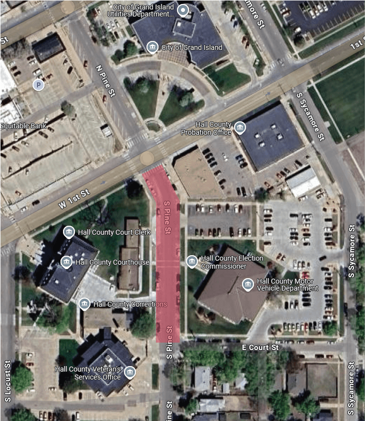 Street closure.